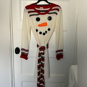 Tacky Christmas Sweater Snowman Dress